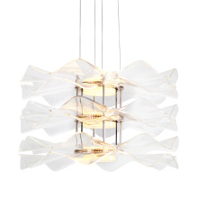 Golden Canada 8046-3P LG - Golden Lighting Vetrina Integrated LED 3-tier Pendant in Light Gold